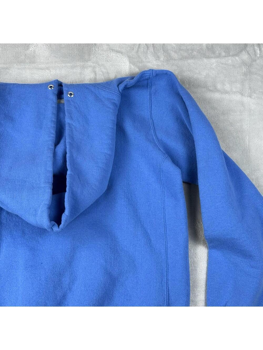 Y2K North Carolina Tar Heels Hoodie Blue Russell Athletic Logo Size S Fleece VTG - Picture 8 of 9